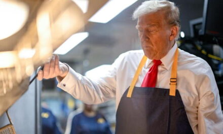 Trump works the fryer at Pennsylvania McDonald’s
